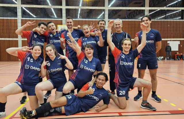 VBA 4 🍔🍟 is a volley team. They are using SportEasy, the best web and mobile app to manage any sports team (football, soccer, rugby, basketball, baseball, hockey, volleyball...). Coaches and managers can organize the games and practices or send group messages to their players. Players have convenient access to their schedule or statistics. SportEasy is free and available online and there’s an app for iPhone and Android.