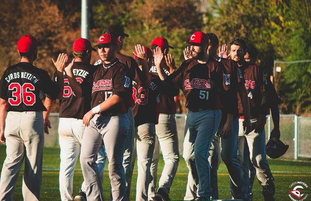 Meyzieu Cards D2 2019 is a baseball team. They are using SportEasy, the best web and mobile app to manage any sports team (football, soccer, rugby, basketball, baseball, hockey, volleyball...). Coaches and managers can organize the games and practices or send group messages to their players. Players have convenient access to their schedule or statistics. SportEasy is free and available online and there’s an app for iPhone and Android.