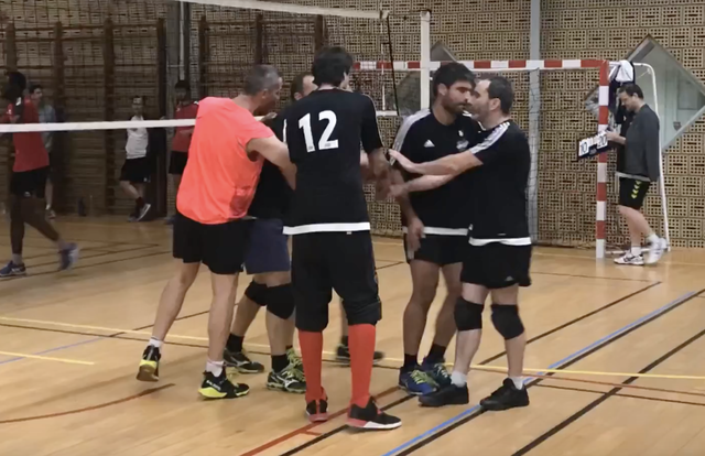 M1 is a volley team. They are using SportEasy, the best web and mobile app to manage any sports team (football, soccer, rugby, basketball, baseball, hockey, volleyball...). Coaches and managers can organize the games and practices or send group messages to their players. Players have convenient access to their schedule or statistics. SportEasy is free and available online and there’s an app for iPhone and Android.